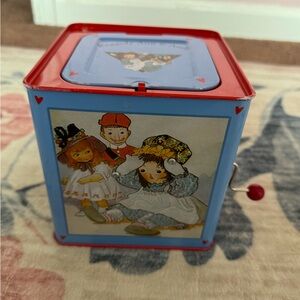 Vintage raggedy Anne and Andy jack in the box